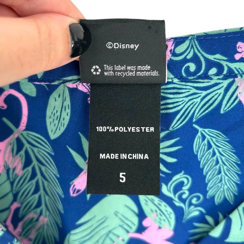 Torrid x Disney The Jungle Book Georgette All Over Print Sleeveless Blouse Tank - Picture 10 of 11